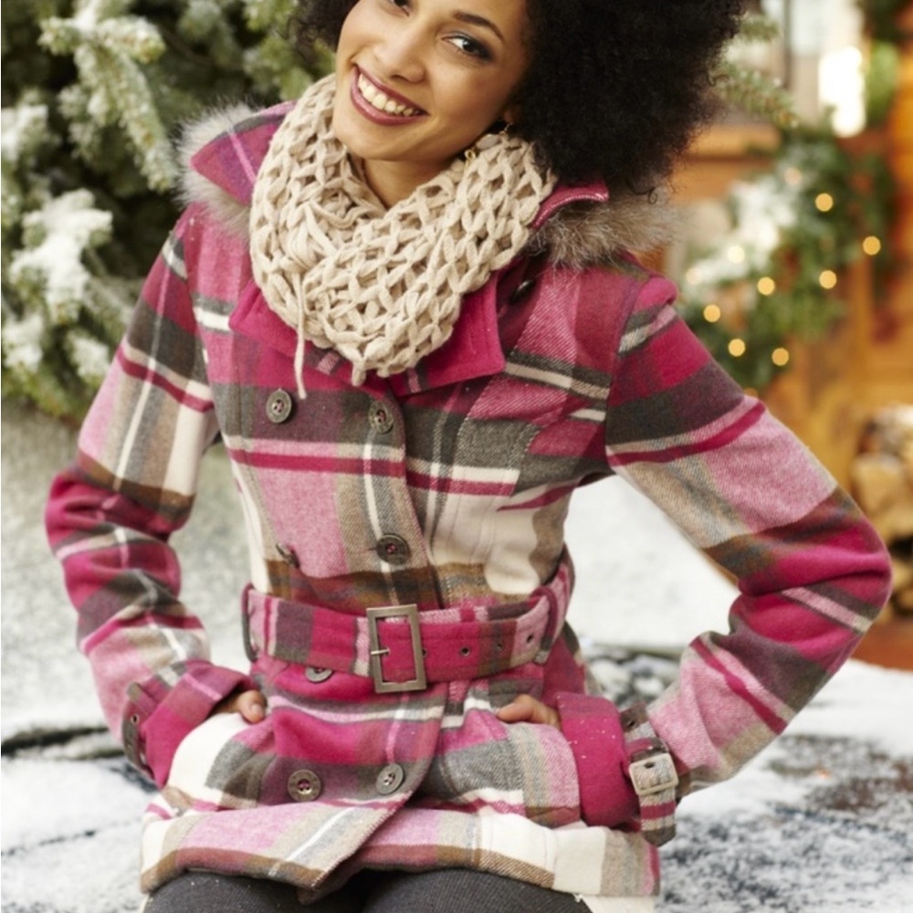 VTG Y2K Rue 21 Plaid Pink Women's Jacket